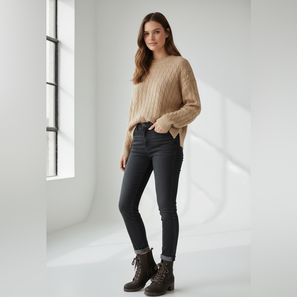 Ironstep Chunky Combat Block- Heel Boots - Picture 8 of 11